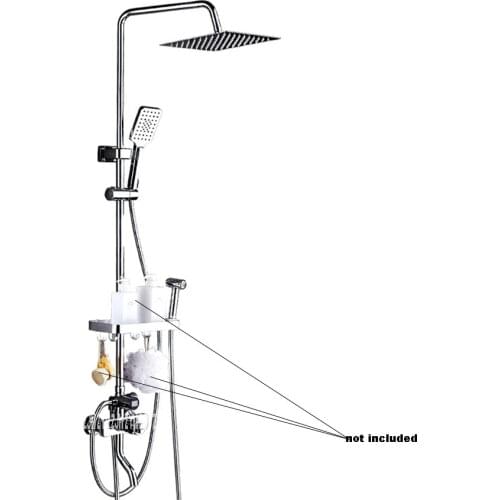 ZJ3185 Four Gear Adjustment Brass Rain Shower Set Intelligent Digital Display Constant Temperature Control Hand Shower Kit