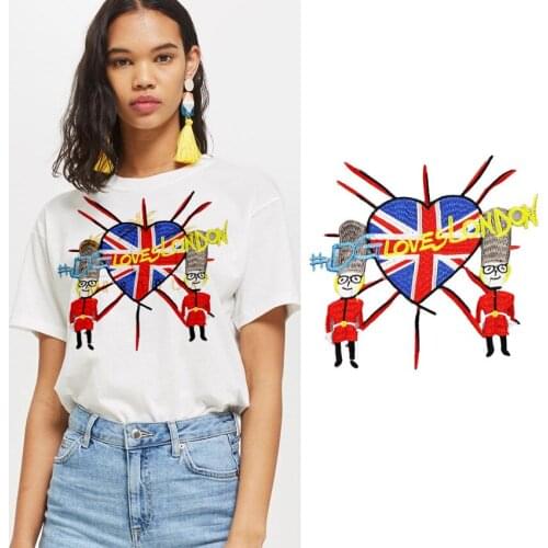 New Arrival Flag Patch Love Heart Rainbow Flag Patch Applique Iron on Embroidered Patches for Clothes Garment Decor Badge DIY