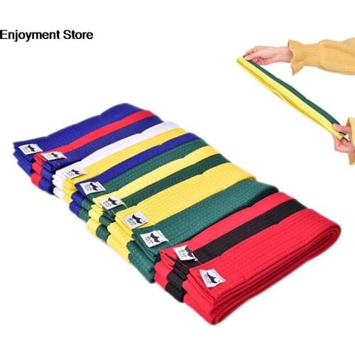 New High Quality Taekwondo Belt Karate Durable Comfortable Double Wrap Belt Professional Martial Arts All Colors