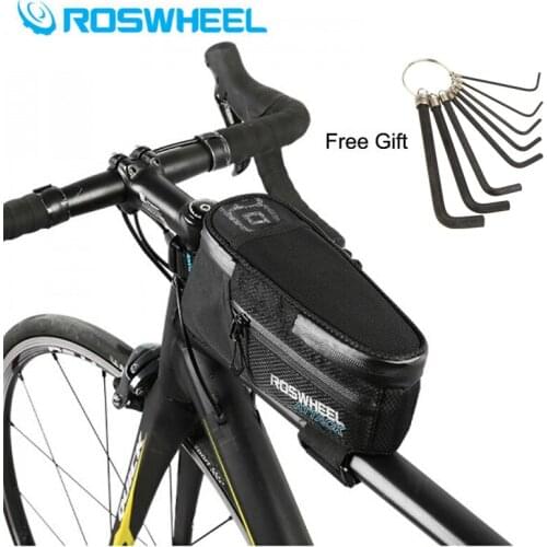 ROSWHEEL 2020 New Bike Bicycle Front Frame Top Tube Bag Bycicle Cycling Accessories 1.5L 100% Waterproof In Stock