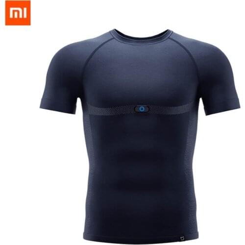 Xiaomi Mijia Sport T-shirt Smart ADI ECG Chip With Monitoring Heart Rate Electrocardio Fatigue Depth Analysis Washable Comfortab