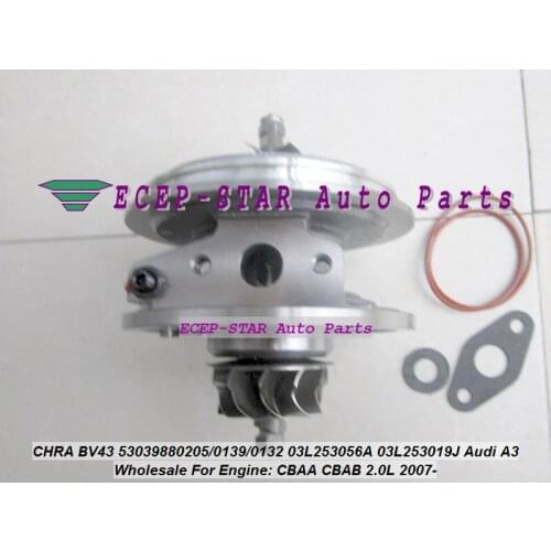 Turbo CHRA 53039700205 53039700132 53039700139 03L253056AX For VW Eos Golf V 6 Passat B6 Scirocco Tiguan Yeti CBDA CBDB 2.0L TDI