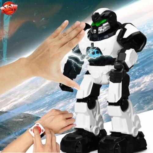 Intelligent Remote Control Robot Parent-Child Interactive RC Toy Watch Gesture Induction Programming Dual Control RC Robot Model