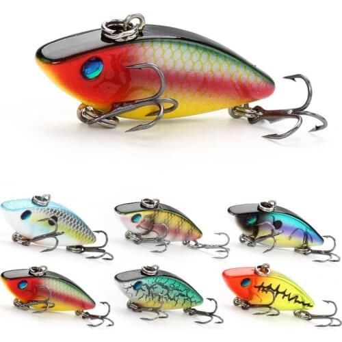 10pcs wobbler swimbait bass VIB carp fishing lure 40mm 4.8g hard pike lure sea fishing gear artificial Fake bait For fishing