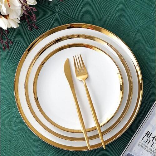 1pc Pink Marble Ceramic Dinner Dish Plate Rice Noodles Salad Bowl Soup Plates fruit Dinnerware Sets Home Tableware Kitchen Cook