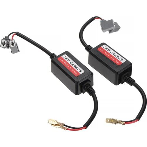 2pcs/set H1 H7 LED Type Front Headlight Bulbs Anti-Flicker Canbus Error Free Warning Resistor Decoder