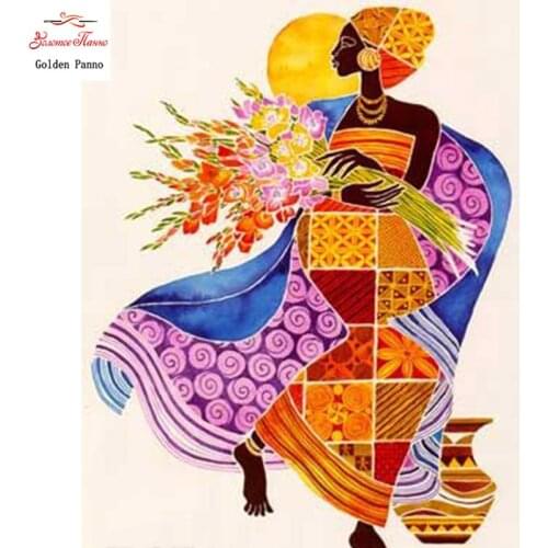 5D DIY full square diamond painting cross stitch women work Flower picking life collection diamond diamond mosaic diamond