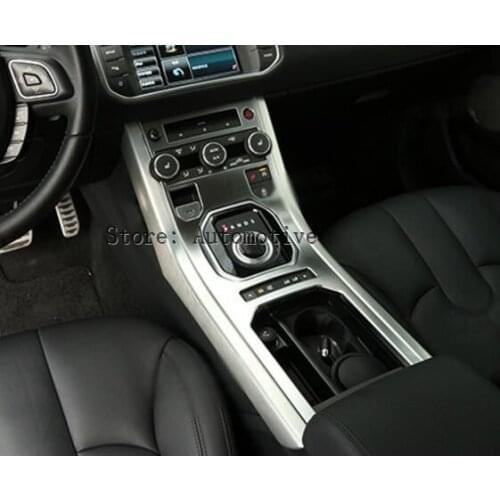 Chrome Interior Accessory For Land rover Range Rover Evoque 2011-2015 Center Console Panel Trim