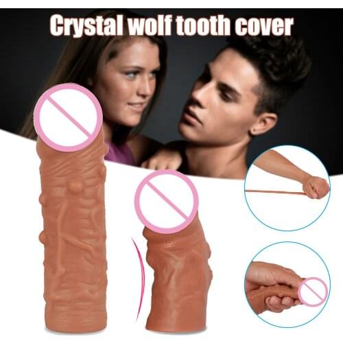 Penis Cover for Men Sex Product Stimulation Sex Toys Skin Friendly Lengthened M2