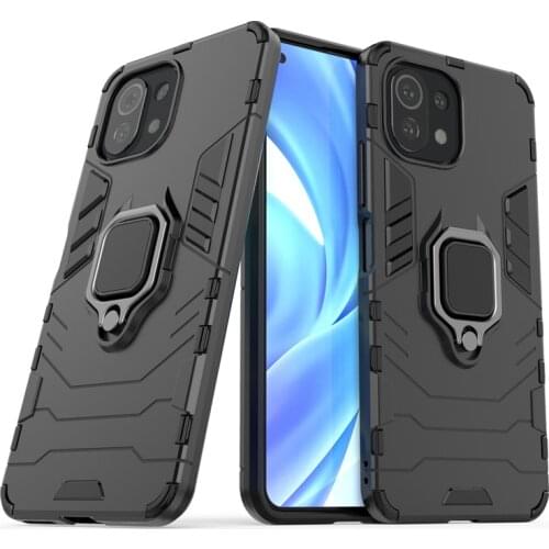 For Cover Xiaomi Mi 11 Lite Case For Mi 11 Lite Ring Stand Magnetic Cover For Redmi Note 8 9 10 S Mi 10T 10 T Pro 11 Lite Fundas