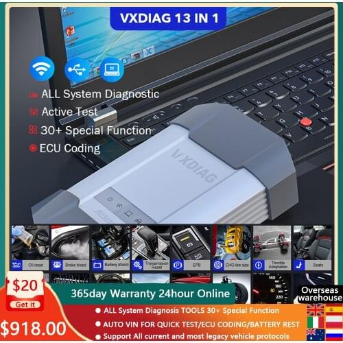 OBD2 VXDIAG ALLSCANNER 13 in 1 SE PRO For Ford IDS For Toyota TIS V15 C6 For Benz For GM Ecu Programmer Diagnostic tool