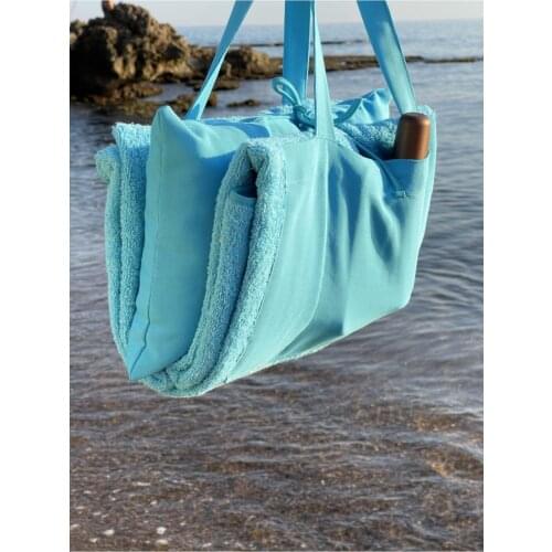 Blue Bag Form Beach Towel sea towel bag towel different towel new fashion design towel