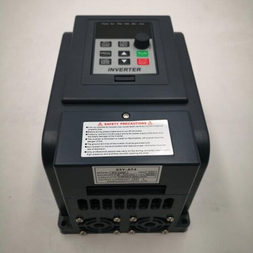 Inverter AT4 2.2KW 1P-220V in and Output Real 3P-380V out household electric input and Three-phase 380V output VFD