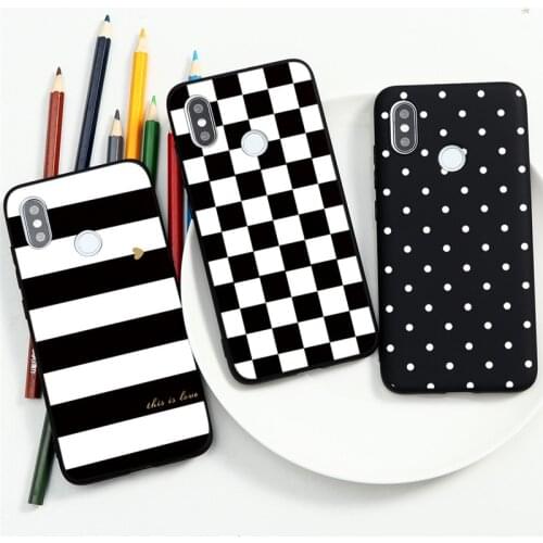 Checkerboard Plaid Checkered Case For Xiaomi Redmi Note 9 9s 8 8T 10X 7 6 K30 Pro Max Mi 10T Poco F2 11 Note 10 Pro Lite Case