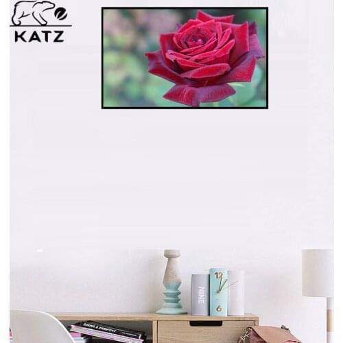 Red Rose Diamond Painting Natural Flower Embroidery Crossing Diy Diamond Mosaic Art Gift Cross Stitch Home Decoration