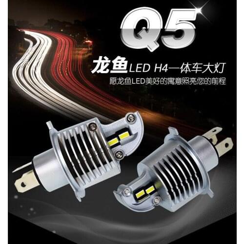 Car Headlight Bulb H4 LED 50W 5000LM Plug-N-Play Extremely Bright 6000K CSP Chip Hi/Lo Beam 12V24V