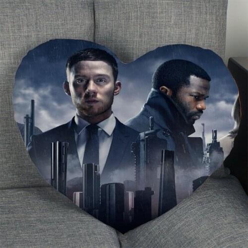 Hot Sale Custom Gangs Of London TV Series Heart Shape Pillow Covers Bedding Comfortable Cushion/High Quality Pillow Cases