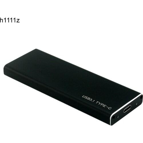 M.2 NVMe M Key SSD to USB 3.1 Type-C Enclosure 10Gbps Card Converter Adapter External M2 SSD Aluminum Enclosure Case + USB Cable