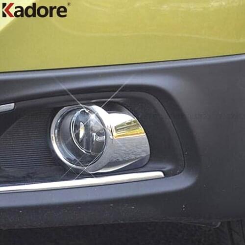 For Suzuki SX4 S-Cross SX4 Crossover 2014 2015 2016 ABS Chrome Front Fog Light Lamp Cover Trim Foglight Bezels Car Styling