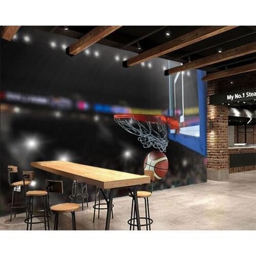 Papel de parede Basketball Ball Sport photo wallpaper living room bedroom dining room TV background restaurant bar 3d mural