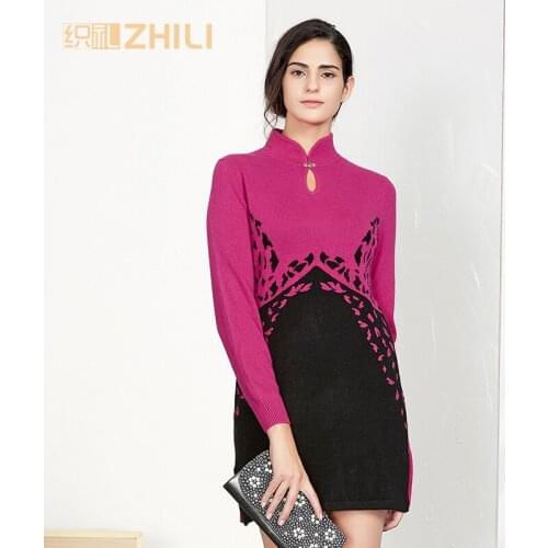 Autumn And Winter 2018 Women Cashmere Sweater Double Sleeve Free Collar Heaps Neck Pullover Long Knit Sweater Primer Shirt