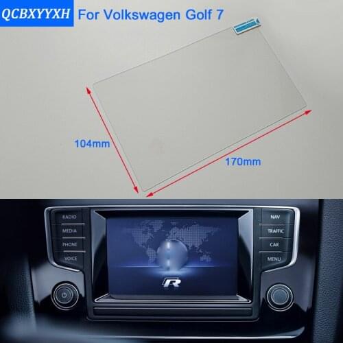 QCBXYYXH For Volkswagen Golf Car Styling GPS Navigation Screen Glass Protective Film Dashboard Display Protective Film