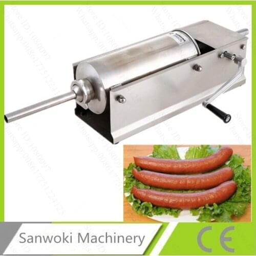 5L Stainless steel 304 Sausage stuffer in basters;Manual Sausage stuffer
