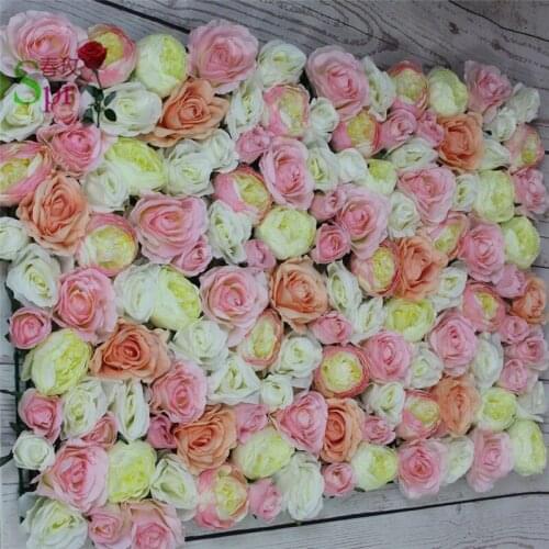 SPR Free Shipping-mix color-10pcs/lot Artificial silk rose flower wall wedding occasion background lawn/pillar decoration