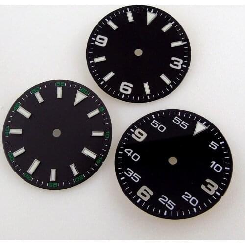 29mm Sterile Watch Dial + Watch Hands Luminous Date Window Fit NH35 ETA 2836 Miyota 8215 Movement