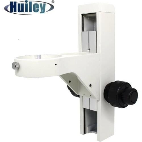 Stereo Microscope Rack and Pinion Coaxial Coarse and Fine Focusing Adjustable Mechanism with Head Holder Ring