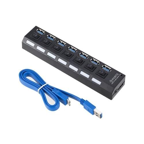 Usb3.0 splitter 7 port usbhub 3.0hub expander USB3.0 HUB 7 port splitter