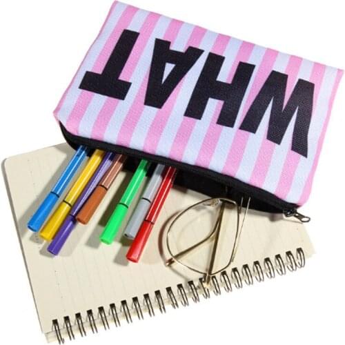 You Look Beautiful Today/WHAT Cosmetic organizer bag 3D printing Cosmetic Bag Fashion Women Brand makeup bag