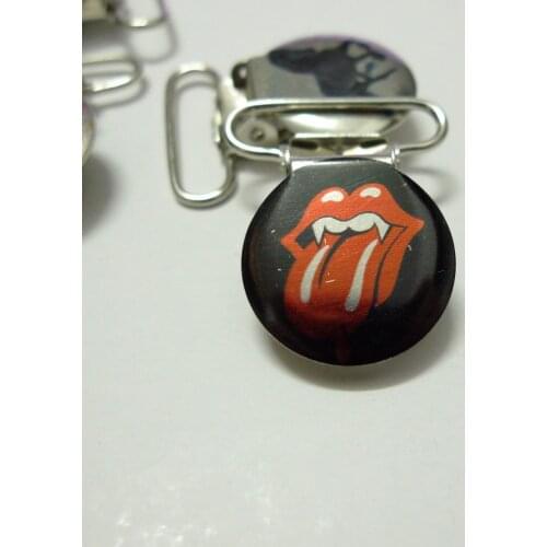 25pcs 1'' 25mm Cartoon Tongue Pacifier Clips