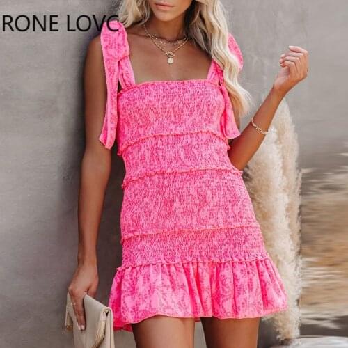 Women Tiered Ruffle Ruched Cami Dress Casual Dress Elegant Fashion Chic Dress