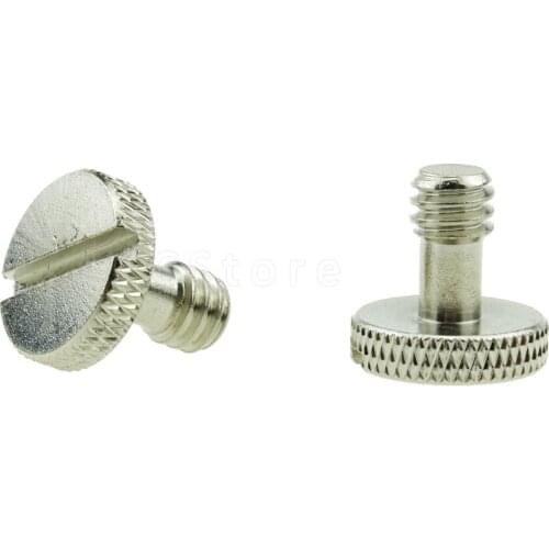 2pcs 1/4"-20 Precision Stainless Steel Screw for Camera Tripod and Quick Release Plate - 702
