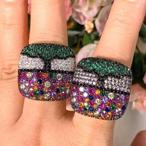 ACCKINxclusive Clouds Life Tree Colorful CZ Stacks Rings for Women Finger Rings Beads Charm Ring Bohemian Beach Jewelry 2019
