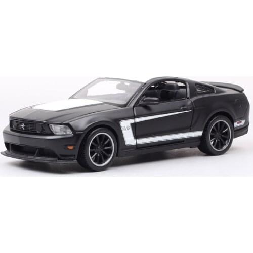 Kid 1/24 Scale maisto 2012 ford mustang BOSS 302 Classic Muscle car Diecasts & Toy Vehicles model toy gift miniature matte black
