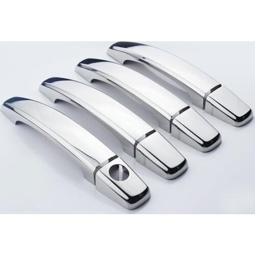For 2006-2018 Chevrolet Captivab Car Styling 8Pcs ABS Chrome Door handle Protective covering Cover Trim
