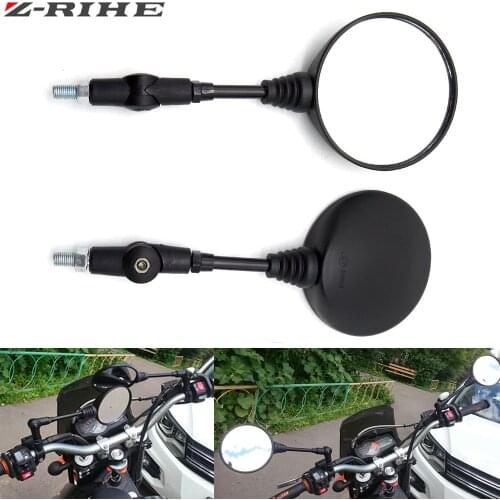 For Suzuki DR250R DRZ 400 S/SM 125/250 85 RMX250S Universal Folding Motorcycle Mirror motorbike Side Mirrors Rearview Mirror