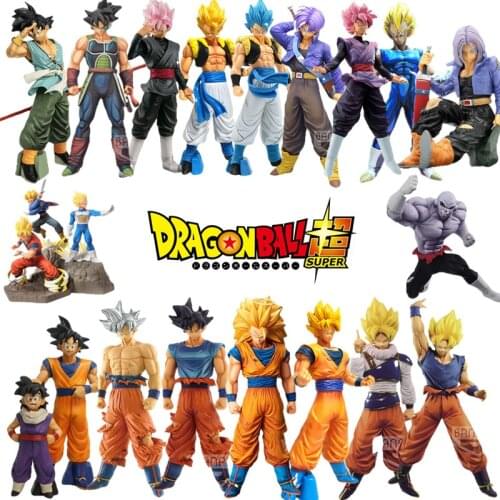 Dragon Ball Z Anime Figure Son Goku Zamasu Vegeta PVC Figurine Super Saiyan Model Trunks Jiren Manga Toys DBZ Gogeta Figma Dolls