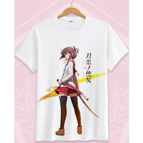 Katana Maidens: Toji no Miko T Shirt New Fashion Men Women T-shirts Tshirt Short Sleeve Summer Tee Tops Hip Hop Streetwear