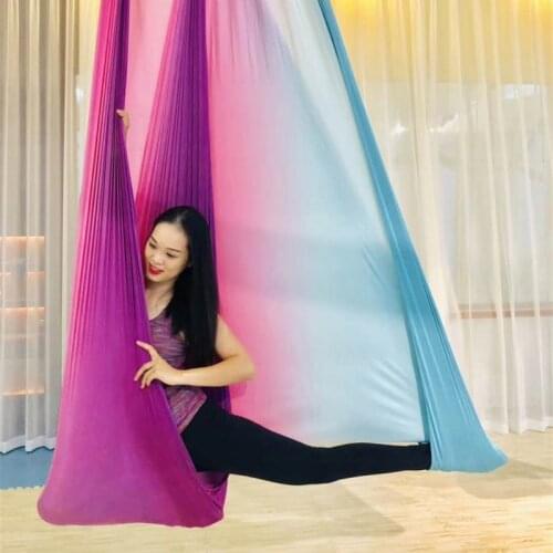 5 meters Multicolour 2020 New Aerial4 meters Anti-gravity Yoga Hammock Swing Flying Yoga Bed Bodybuilding Equipment Inversion
