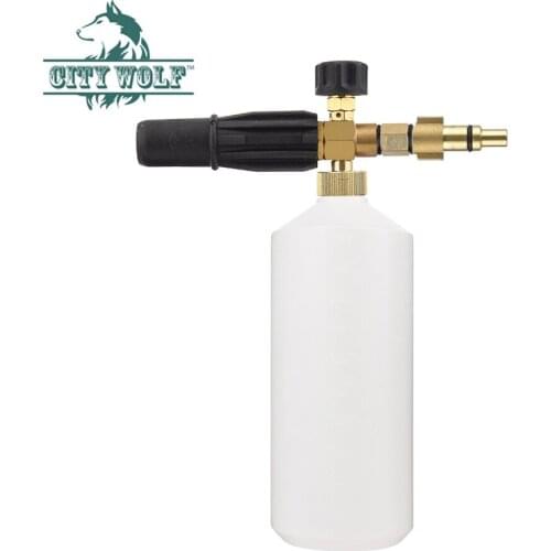 City Wolf High Pressure Car Washer Brass Snow Foam Lance Soap Gun for Defort DPW-1800 ECO HPW-1825RSE Auto Cleaning Shop
