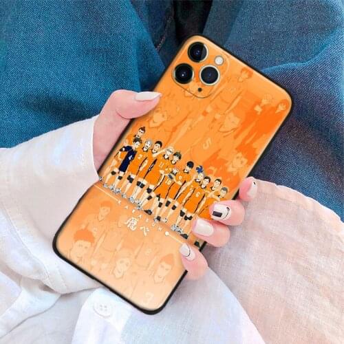 Haikyuu anime manga Karasuno silicone Phone Case FOR iPhone Se 6 6s 7 8 Plus X Xr Xs 11 12 Mini Pro Max Glass Cover Shell