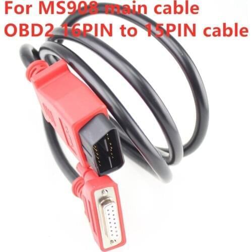 Acheheng Cables Autel Maxidas MS908 MS906 MS905 Main Cable OBDII 16 pin Test Cable Autel 908 905 906 Scanner OBD 2 16pin Cable