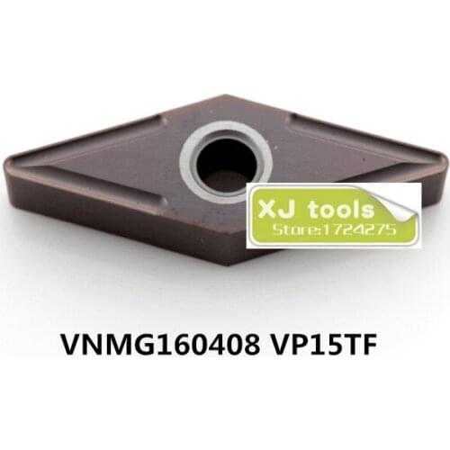 10pcs VNMG160404 VP15TF/VNMG160408 VP15TF carbide inserts for MVJNR/MVQNR,Turning Blades for Steel and Stainless Steel