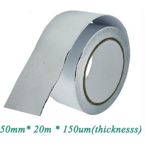 Aluminum Foil tape 50mm*30m*0.15mm Temp Resistant adhesive tape Shielding Tape 2pcs/lot