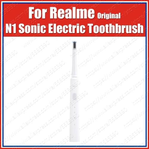 RMH2013 IPX7 60g 800mAh Original Realme N1 Sonic Electric Toothbrush DuPont 99.99% Replaceable Bristles White Color