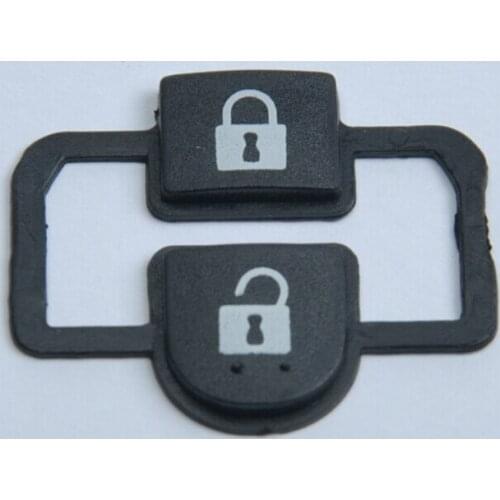 Rubber Button Pad For Nissan Micra Elgrand Qashqai Remote Key 2 Button