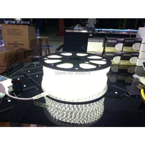 [Seven Neon]free shipping 50meters 220V 60leds/meter warm white/white/redblue/green/yellow light 3528 smd led strip light